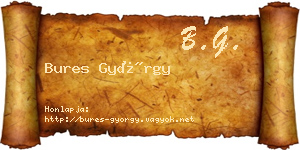 Bures György névjegykártya