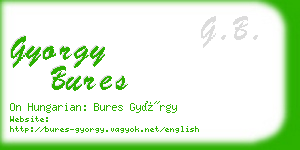 gyorgy bures business card